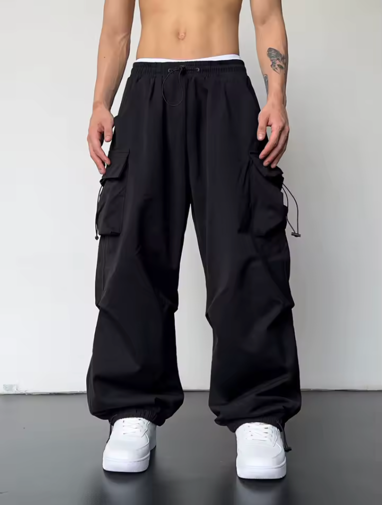 Trendy Y2K Solid Cargo Pants