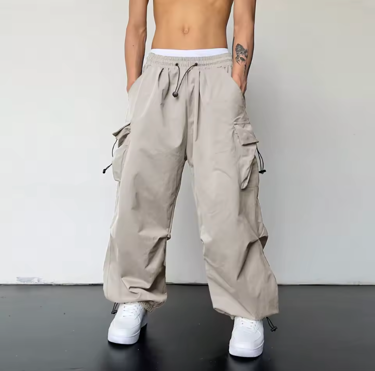 Trendy Y2K Solid Cargo Pants