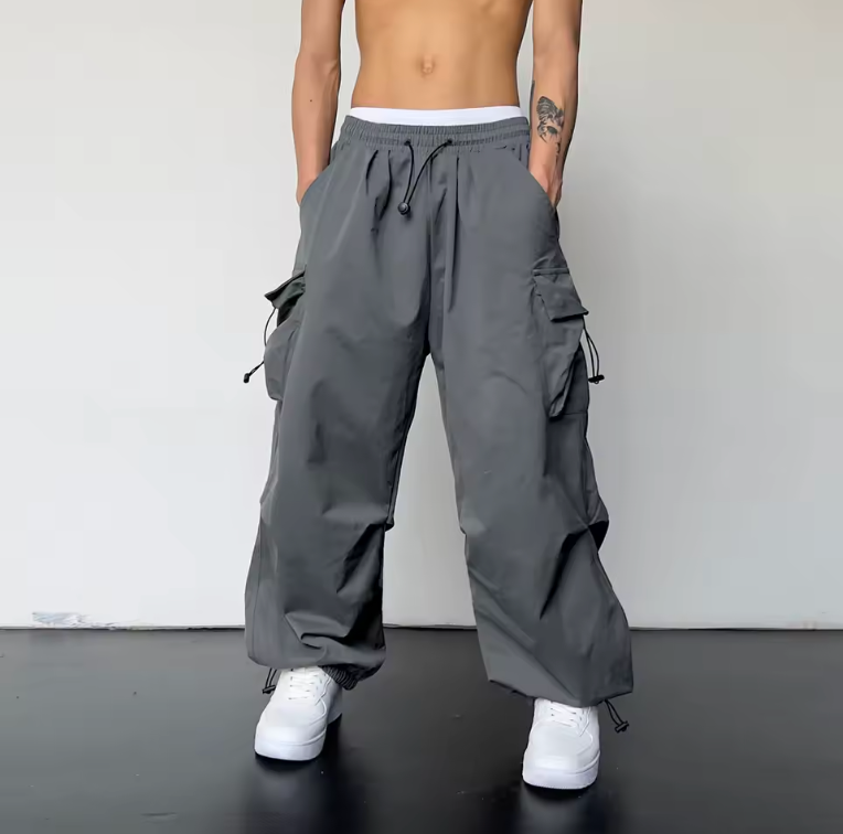 Trendy Y2K Solid Cargo Pants