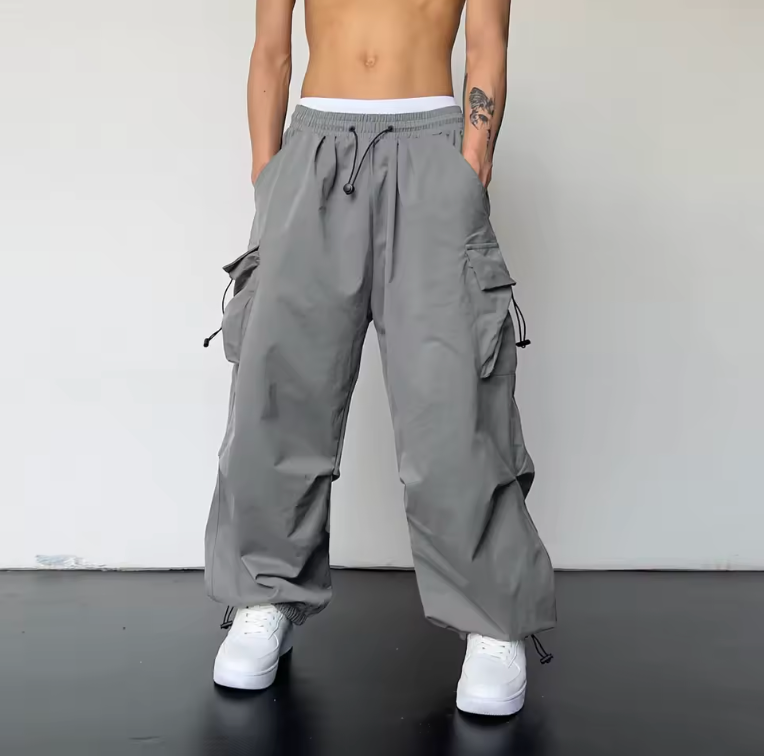 Trendy Y2K Solid Cargo Pants