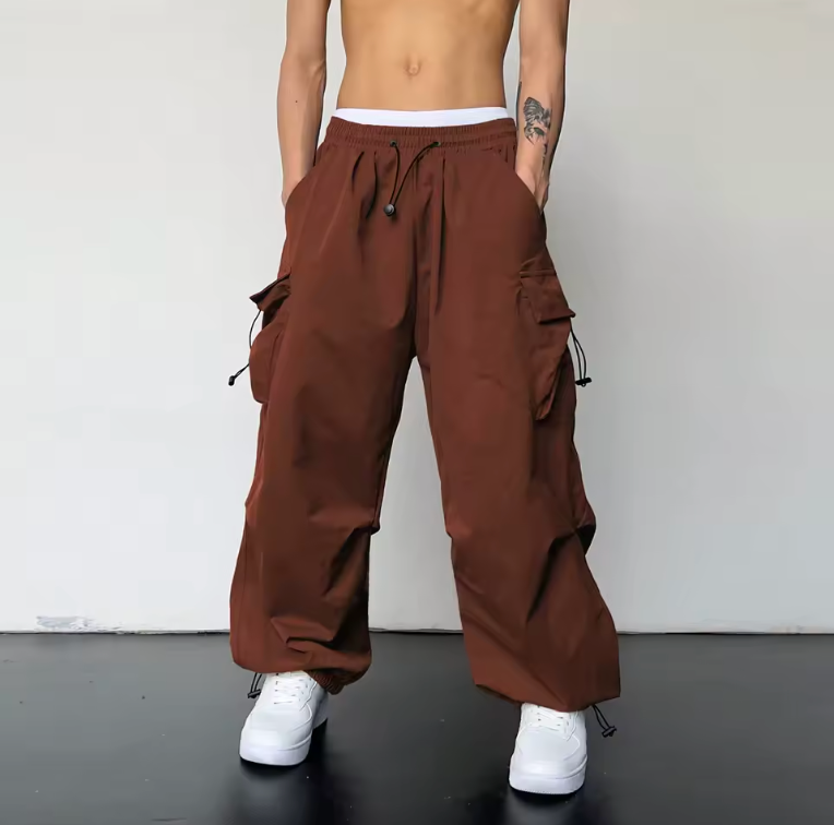 Trendy Y2K Solid Cargo Pants