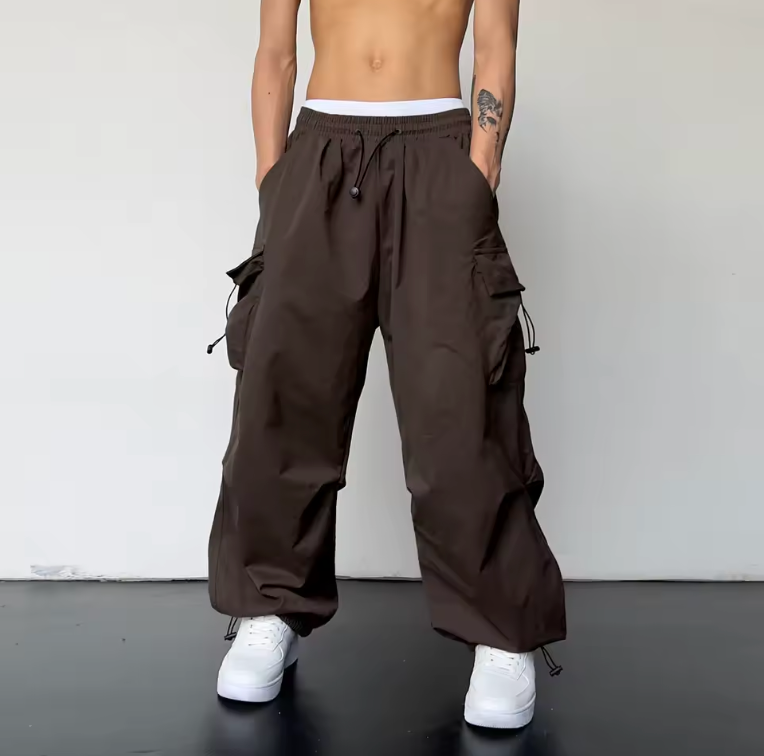 Trendy Y2K Solid Cargo Pants