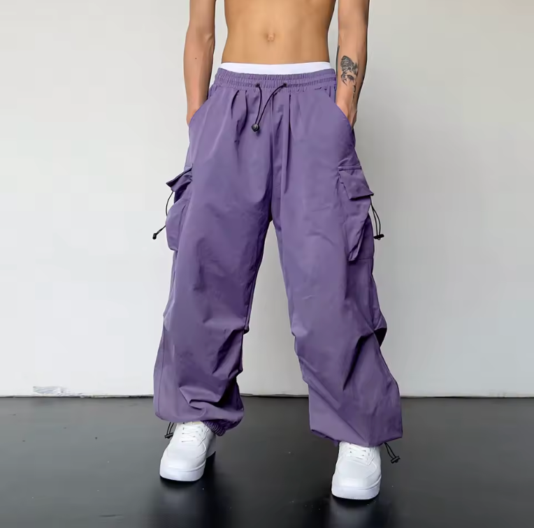 Trendy Y2K Solid Cargo Pants