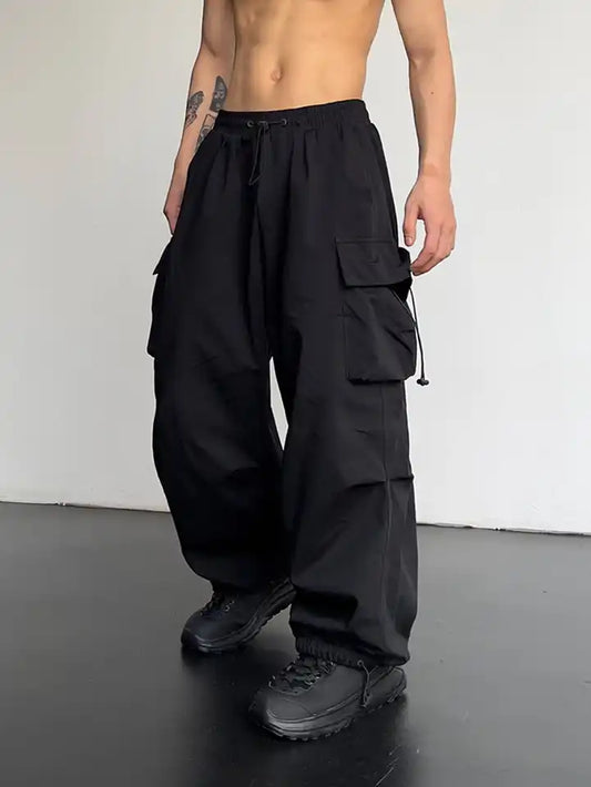 Trendy Y2K Solid Cargo Pants